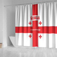 Georgia 2024 Football Shower Curtain Come On Sakartvelo