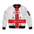 Custom Georgia 2024 Football Sleeve Zip Bomber Jacket Come On Sakartvelo - Wonder Print Shop