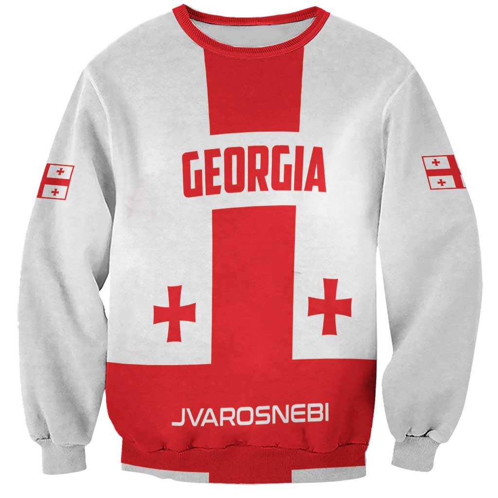 Custom Georgia 2024 Football Sweatshirt Come On Sakartvelo - Wonder Print Shop