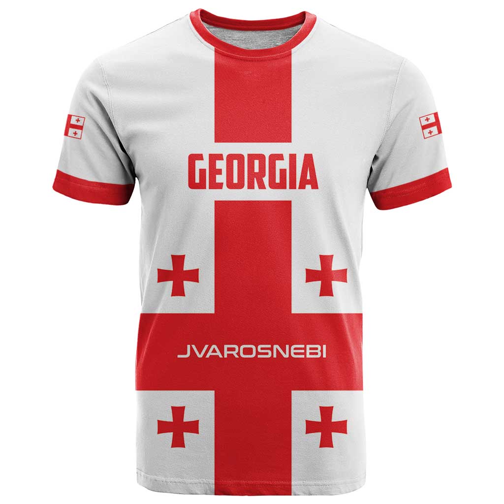 Custom Georgia 2024 Football T Shirt Come On Sakartvelo - Wonder Print Shop
