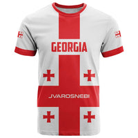 Custom Georgia 2024 Football T Shirt Come On Sakartvelo - Wonder Print Shop
