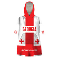 Custom Georgia 2024 Football Wearable Blanket Hoodie Come On Sakartvelo - Wonder Print Shop