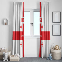 Georgia 2024 Football Window Curtain Come On Sakartvelo - Wonder Print Shop