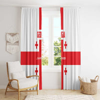 Georgia 2024 Football Window Curtain Come On Sakartvelo - Wonder Print Shop