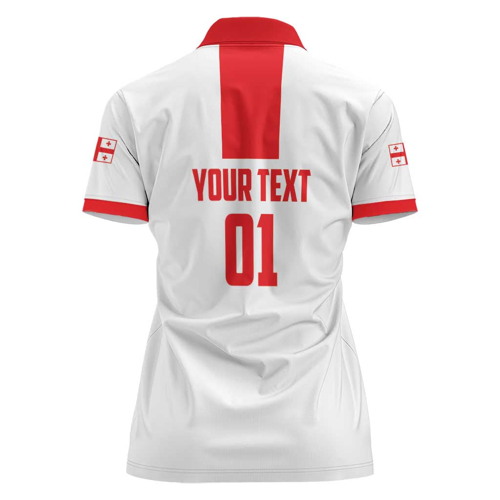Custom Georgia 2024 Football Women Polo Shirt Come On Sakartvelo - Wonder Print Shop