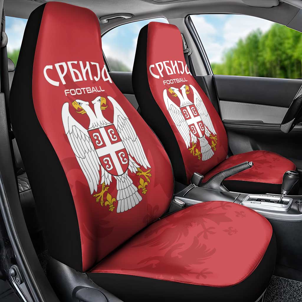Serbia 2024 Football Car Seat Cover Srbija Go Champions - Wonder Print Shop