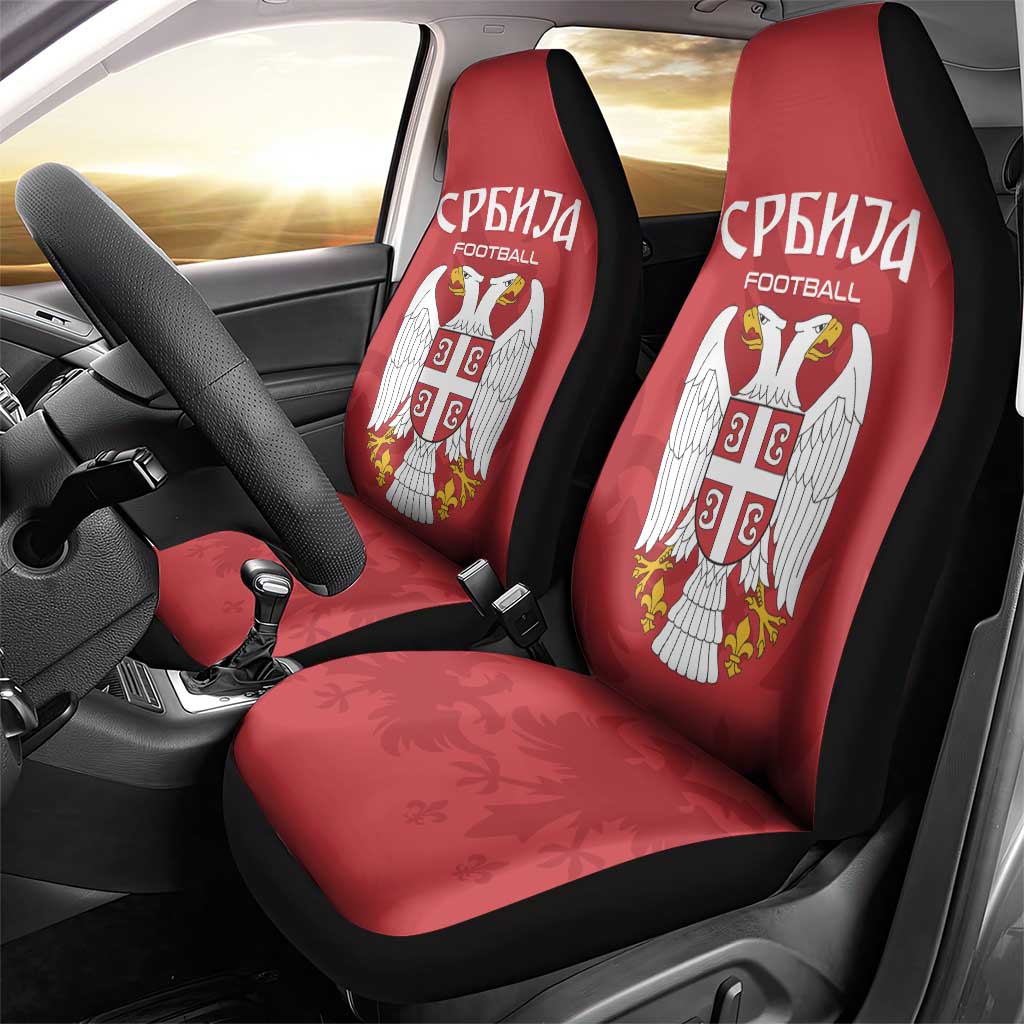 Serbia 2024 Football Car Seat Cover Srbija Go Champions - Wonder Print Shop