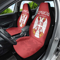Serbia 2024 Football Car Seat Cover Srbija Go Champions - Wonder Print Shop