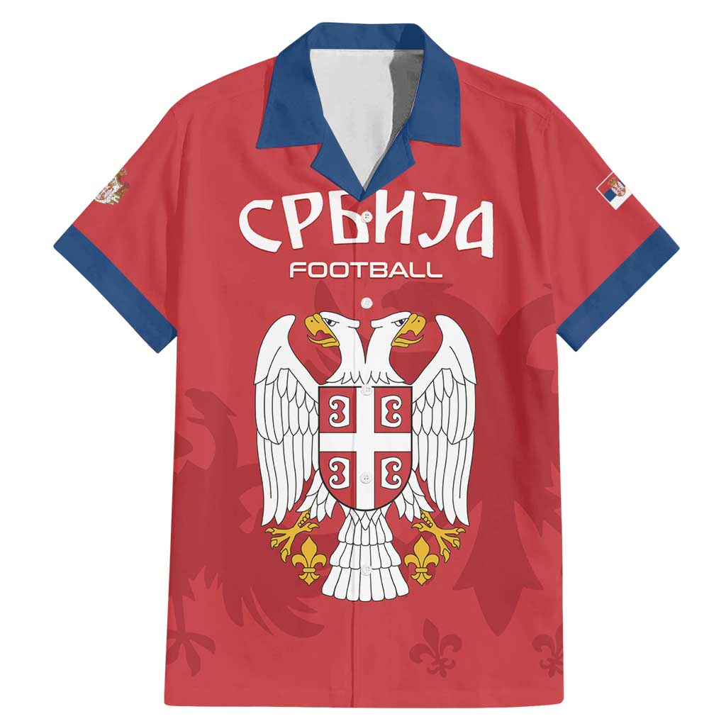 Custom Serbia 2024 Football Family Matching Mermaid Dress and Hawaiian Shirt Srbija Go Champions - Wonder Print Shop