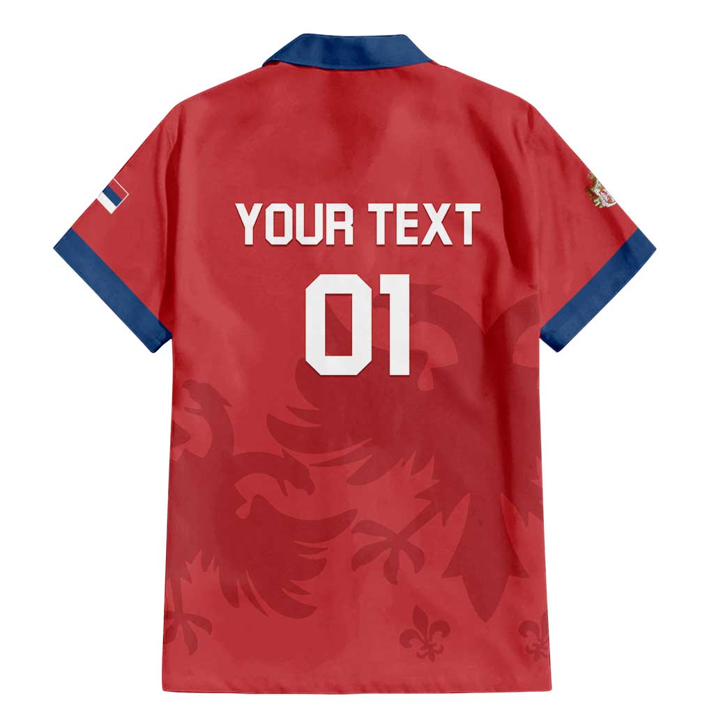 Custom Serbia 2024 Football Family Matching Mermaid Dress and Hawaiian Shirt Srbija Go Champions - Wonder Print Shop