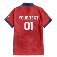 Custom Serbia 2024 Football Family Matching Mermaid Dress and Hawaiian Shirt Srbija Go Champions - Wonder Print Shop