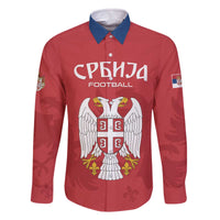 Custom Serbia 2024 Football Family Matching Off The Shoulder Long Sleeve Dress and Hawaiian Shirt Srbija Go Champions - Wonder Print Shop