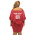 Custom Serbia 2024 Football Family Matching Off Shoulder Short Dress and Hawaiian Shirt Srbija Go Champions - Wonder Print Shop