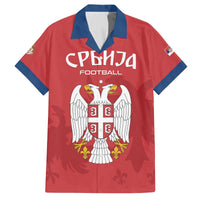 Custom Serbia 2024 Football Family Matching Puletasi and Hawaiian Shirt Srbija Go Champions - Wonder Print Shop
