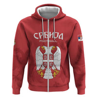 Custom Serbia 2024 Football Hoodie Srbija Go Champions - Wonder Print Shop