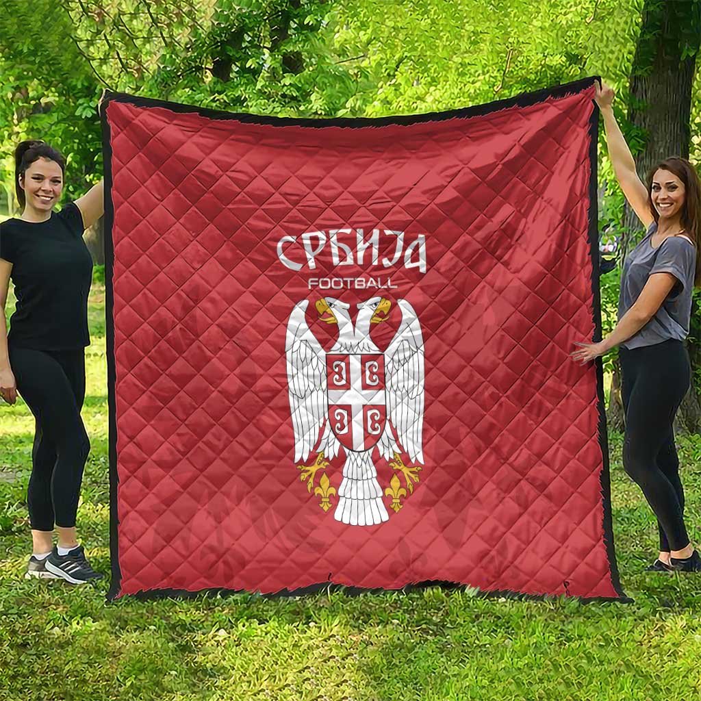 Serbia 2024 Football Quilt Srbija Go Champions - Wonder Print Shop