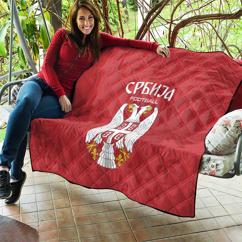 Serbia 2024 Football Quilt Srbija Go Champions - Wonder Print Shop