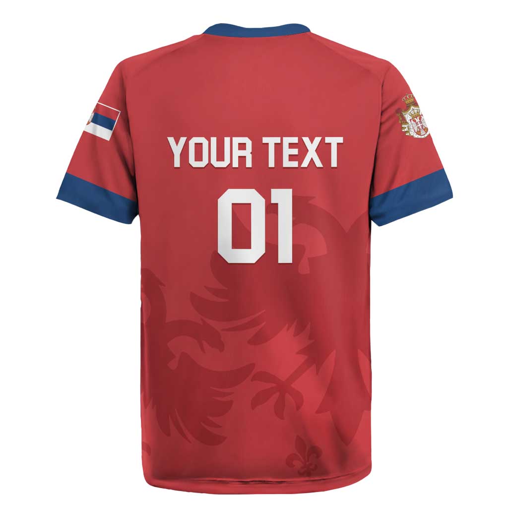 Custom Serbia 2024 Football Rugby Jersey Srbija Go Champions - Wonder Print Shop