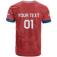 Custom Serbia 2024 Football T Shirt Srbija Go Champions - Wonder Print Shop