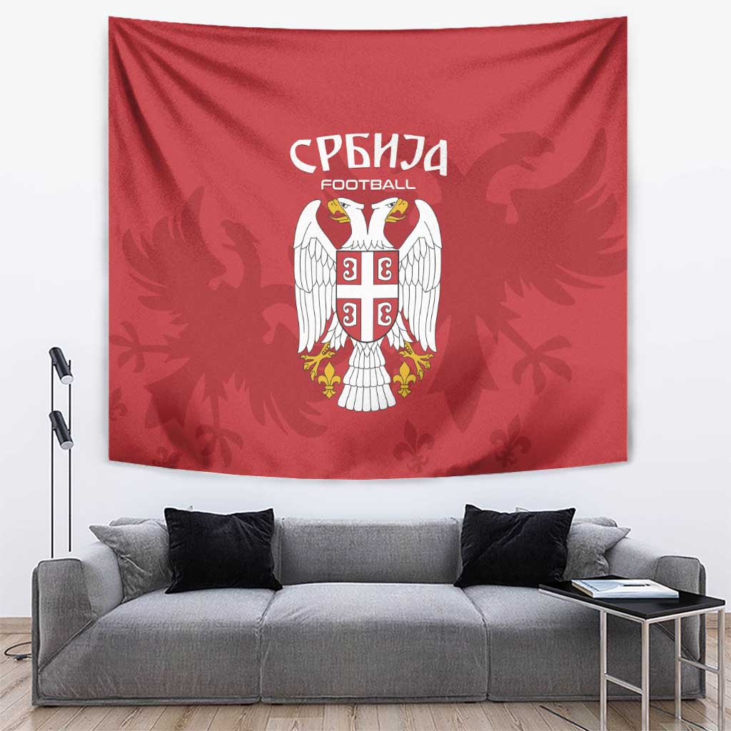 Serbia 2024 Football Tapestry Srbija Go Champions - Wonder Print Shop