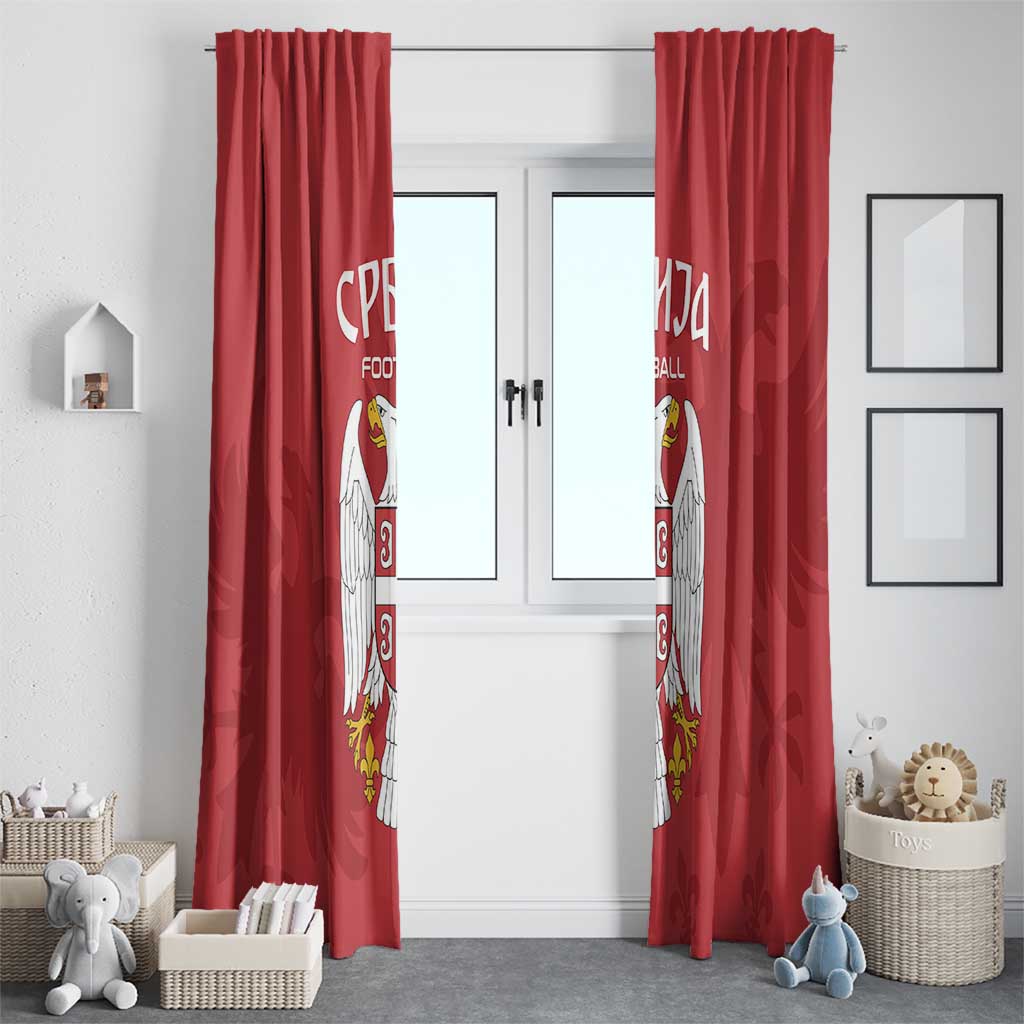 Serbia 2024 Football Window Curtain Srbija Go Champions - Wonder Print Shop