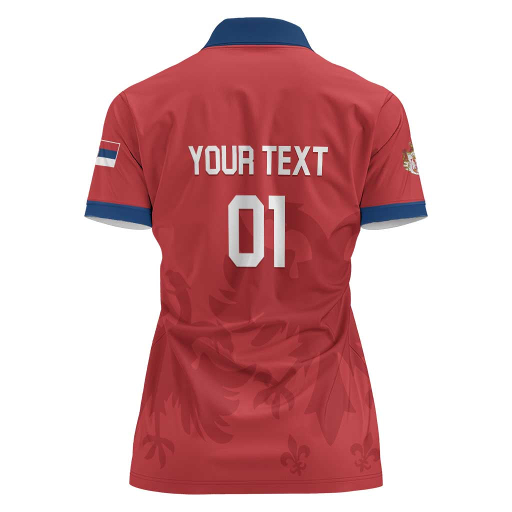 Custom Serbia 2024 Football Women Polo Shirt Srbija Go Champions - Wonder Print Shop