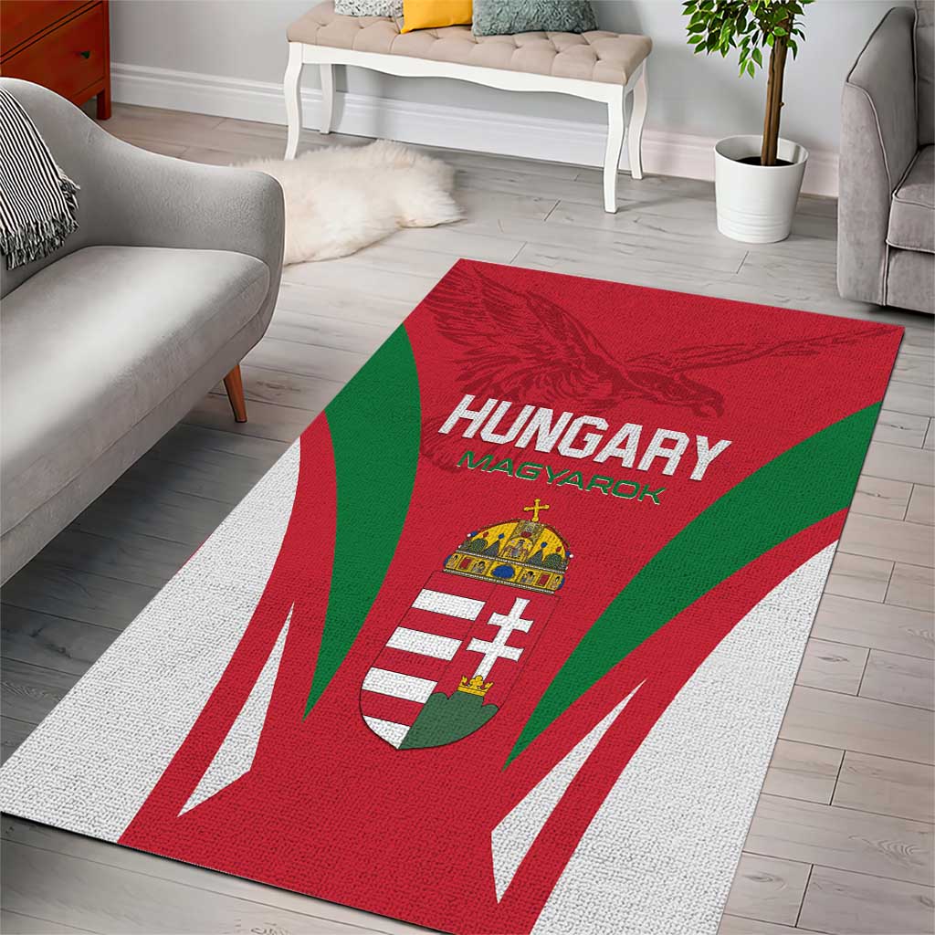 Hungary 2024 Football Area Rug Hajra Magyarok - Wonder Print Shop
