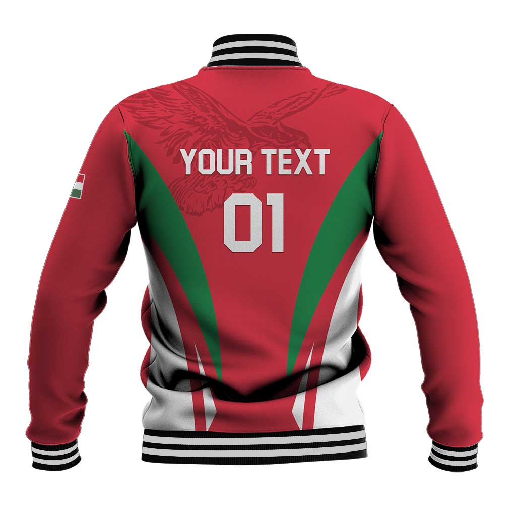 Custom Hungary 2024 Football Baseball Jacket Hajra Magyarok - Wonder Print Shop