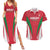 Custom Hungary 2024 Football Couples Matching Summer Maxi Dress and Hawaiian Shirt Hajra Magyarok - Wonder Print Shop