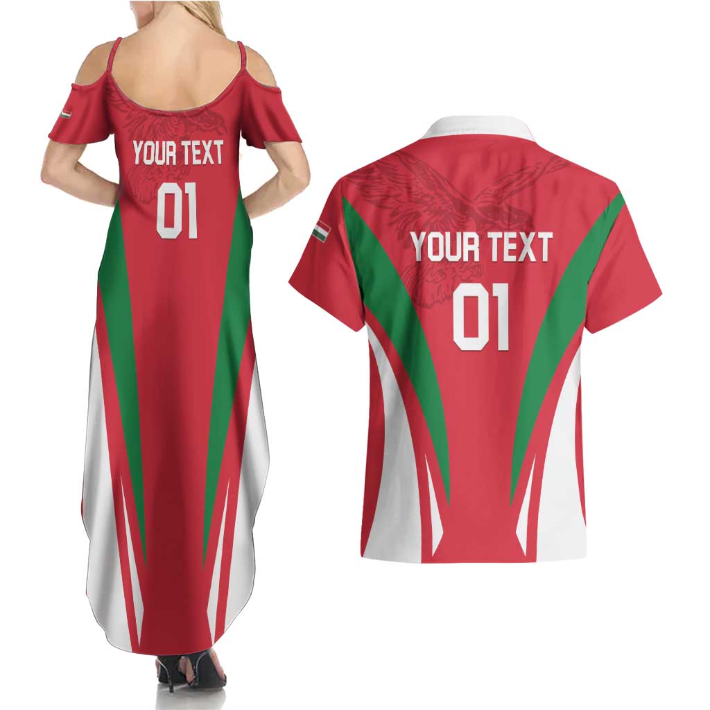 Custom Hungary 2024 Football Couples Matching Summer Maxi Dress and Hawaiian Shirt Hajra Magyarok - Wonder Print Shop