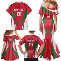 Custom Hungary 2024 Football Family Matching Mermaid Dress and Hawaiian Shirt Hajra Magyarok - Wonder Print Shop