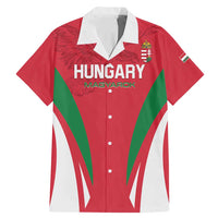 Custom Hungary 2024 Football Family Matching Mermaid Dress and Hawaiian Shirt Hajra Magyarok - Wonder Print Shop