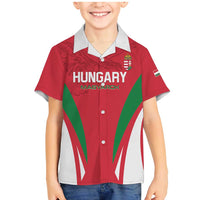 Custom Hungary 2024 Football Family Matching Mermaid Dress and Hawaiian Shirt Hajra Magyarok - Wonder Print Shop