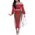 Custom Hungary 2024 Football Family Matching Off The Shoulder Long Sleeve Dress and Hawaiian Shirt Hajra Magyarok - Wonder Print Shop
