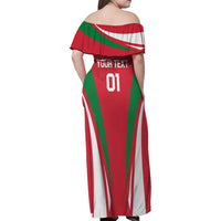 Custom Hungary 2024 Football Family Matching Off Shoulder Maxi Dress and Hawaiian Shirt Hajra Magyarok - Wonder Print Shop