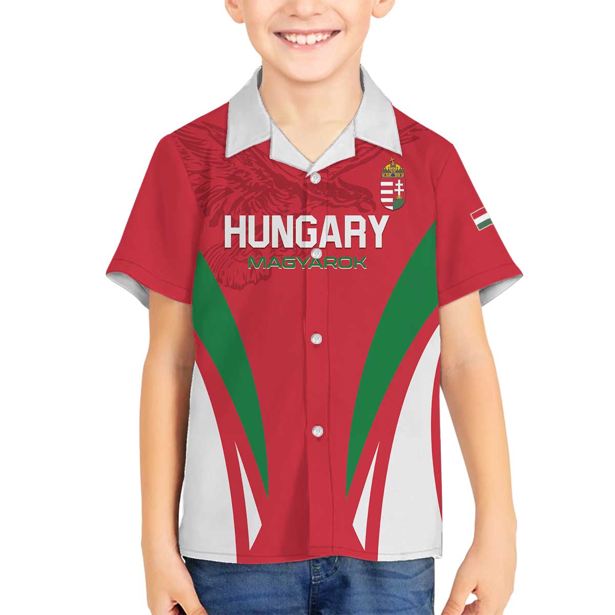 Custom Hungary 2024 Football Family Matching Puletasi and Hawaiian Shirt Hajra Magyarok - Wonder Print Shop