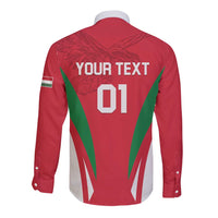 Custom Hungary 2024 Football Long Sleeve Button Shirt Hajra Magyarok - Wonder Print Shop