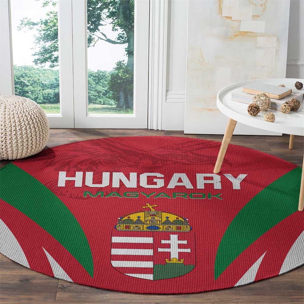 Hungary 2024 Football Round Carpet Hajra Magyarok