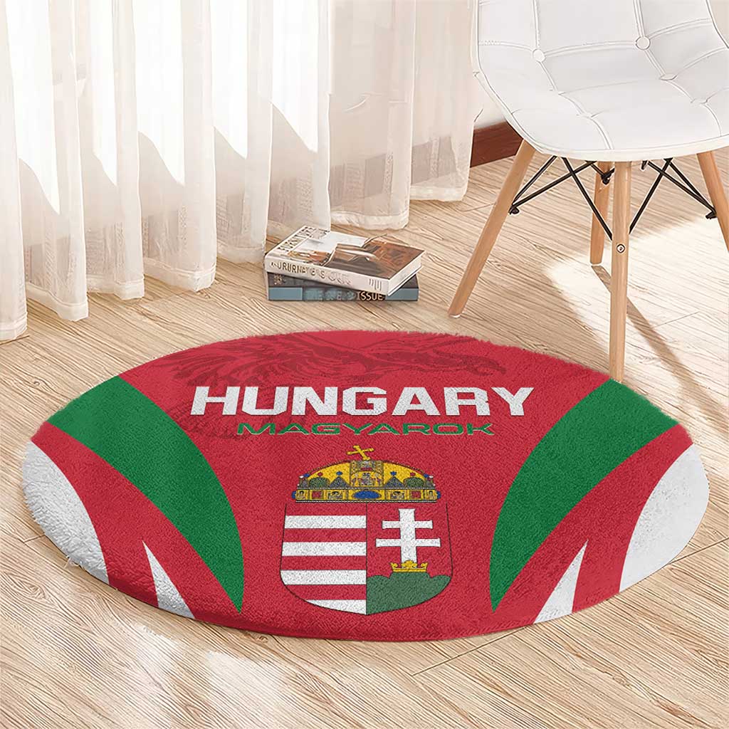Hungary 2024 Football Round Carpet Hajra Magyarok