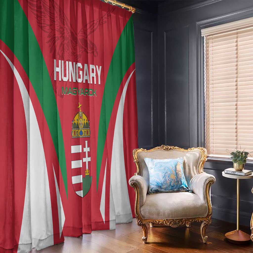 Hungary 2024 Football Window Curtain Hajra Magyarok - Wonder Print Shop