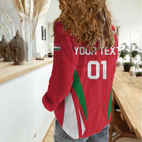 Custom Hungary 2024 Football Women Casual Shirt Hajra Magyarok - Wonder Print Shop