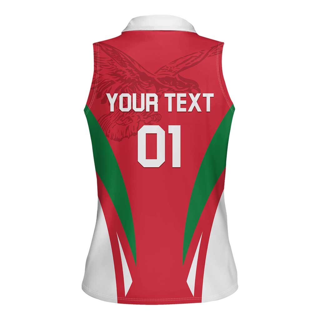 Custom Hungary 2024 Football Women Sleeveless Polo Shirt Hajra Magyarok - Wonder Print Shop