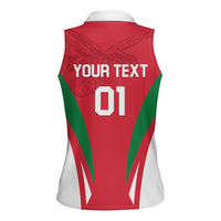 Custom Hungary 2024 Football Women Sleeveless Polo Shirt Hajra Magyarok - Wonder Print Shop