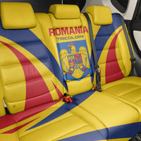 Romania 2024 Football Back Car Seat Cover Come On Tricolorii - Wonder Print Shop