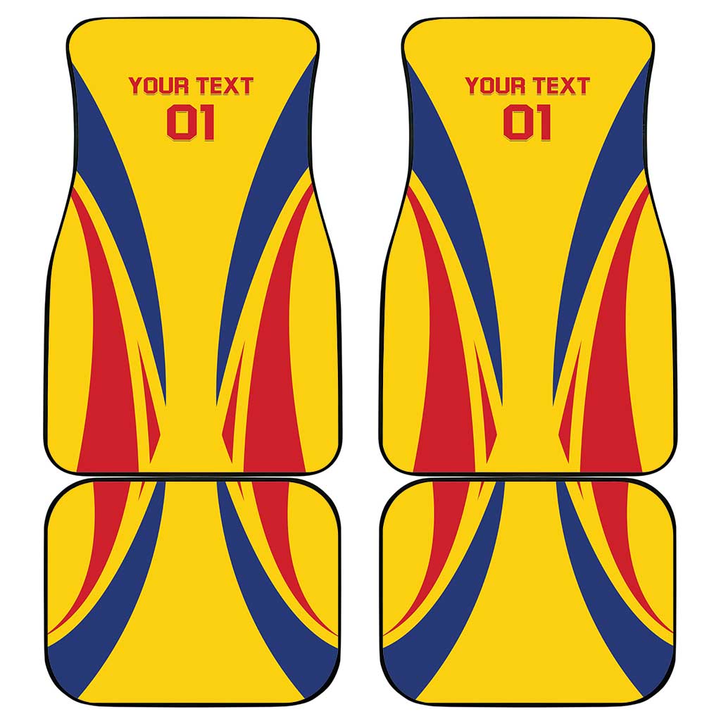 Romania 2024 Football Car Mats Come On Tricolorii - Wonder Print Shop