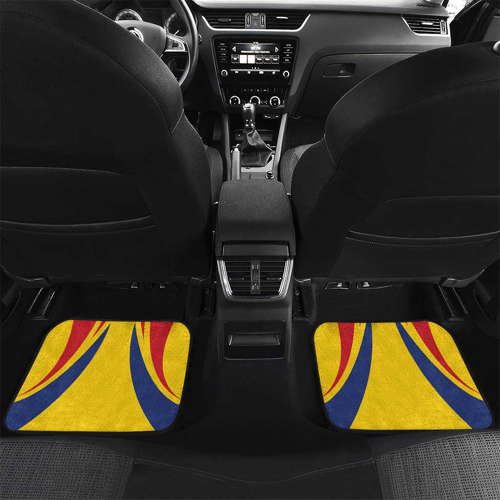 Romania 2024 Football Car Mats Come On Tricolorii - Wonder Print Shop