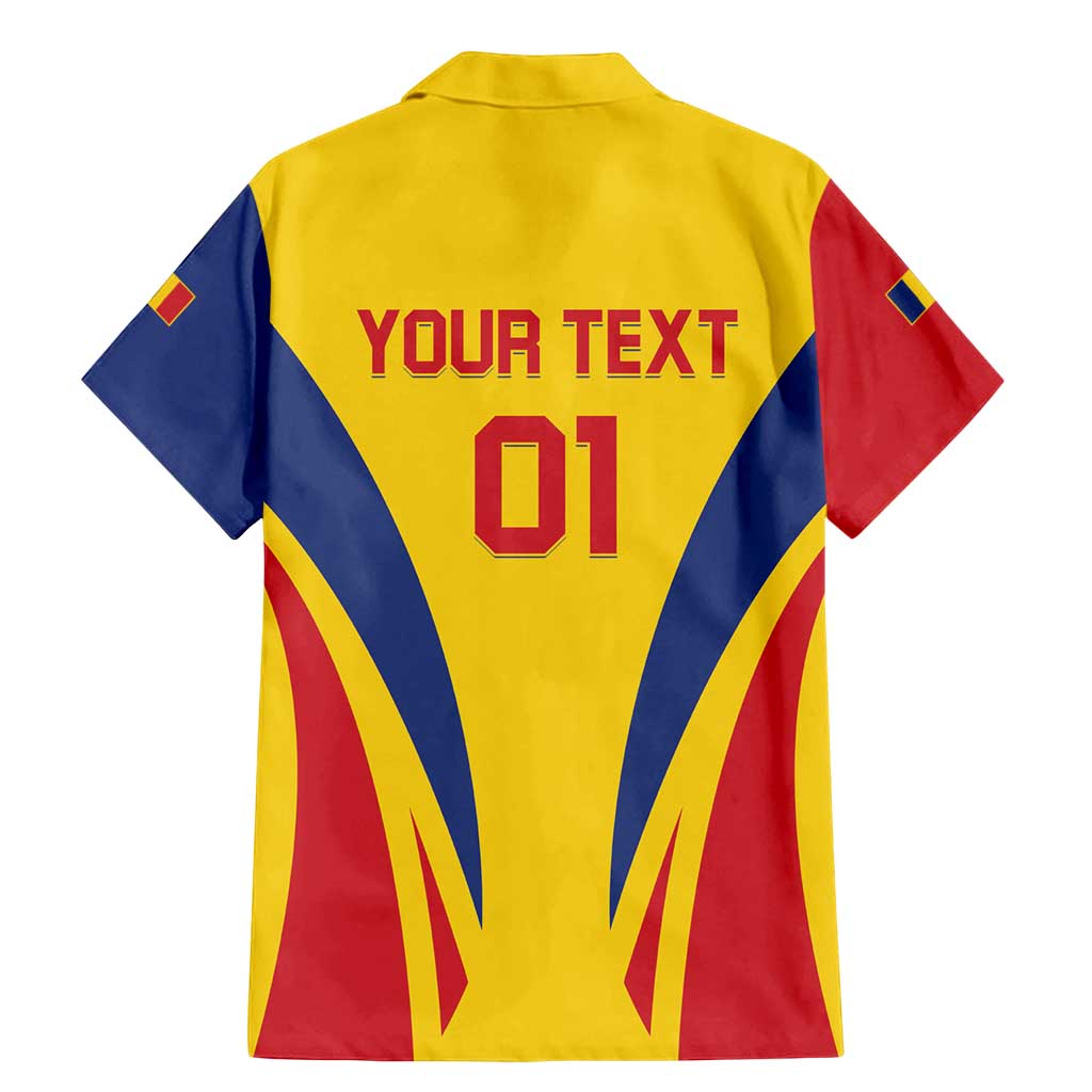 Custom Romania 2024 Football Family Matching Mermaid Dress and Hawaiian Shirt Come On Tricolorii - Wonder Print Shop