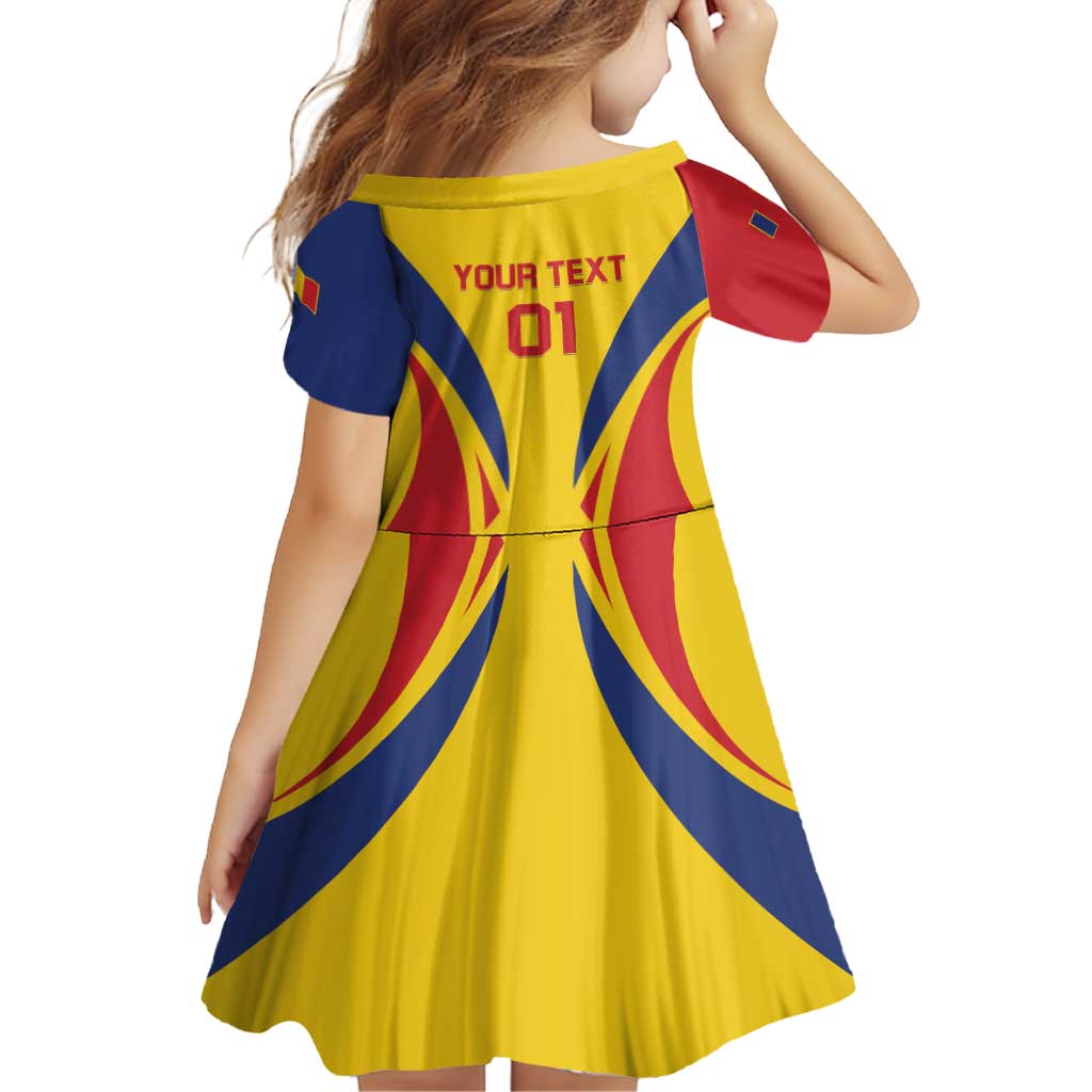 Custom Romania 2024 Football Family Matching Tank Maxi Dress and Hawaiian Shirt Come On Tricolorii - Wonder Print Shop