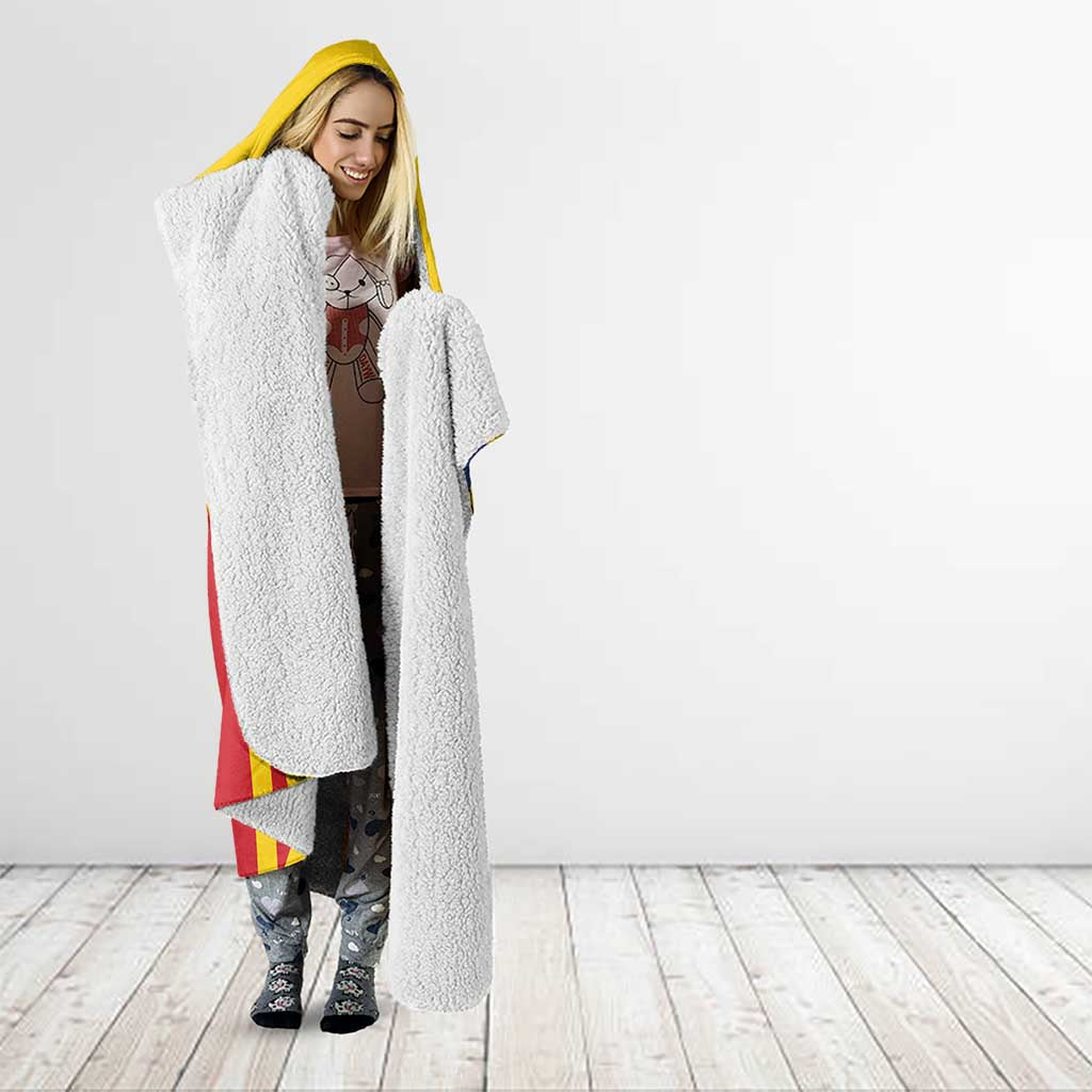 Romania 2024 Football Hooded Blanket Come On Tricolorii