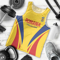 Custom Romania 2024 Football Men Tank Top Come On Tricolorii - Wonder Print Shop